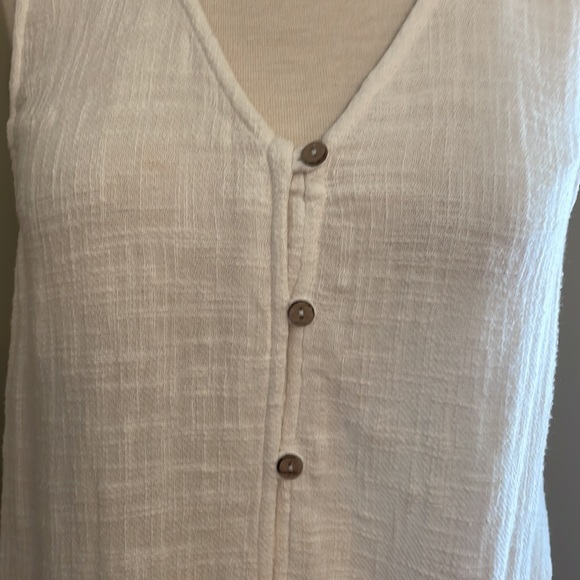 Free People White Button-Down Midi Dress - Picture 2 of 7